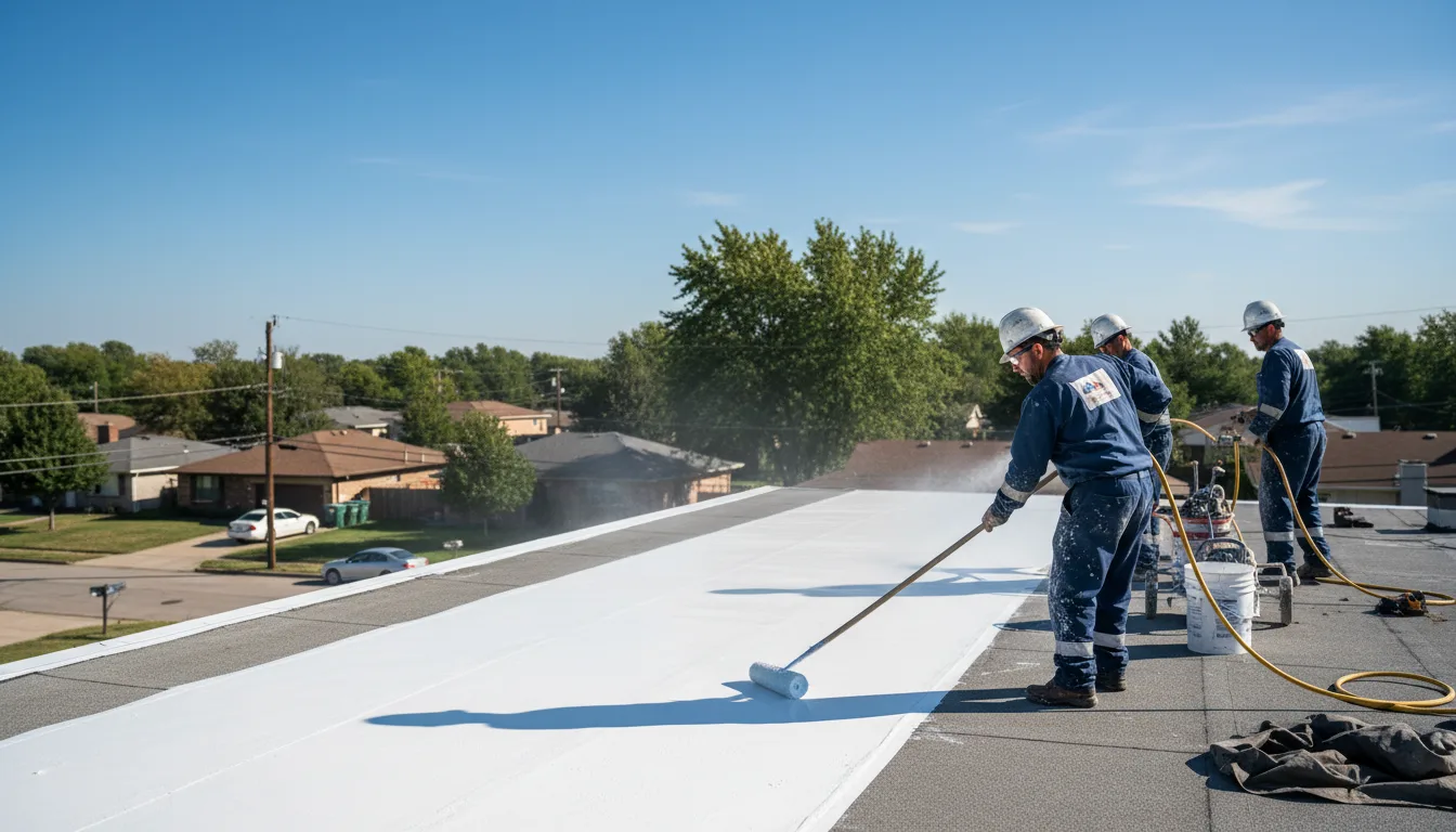 Commercial roof coating in Carrollton, IL near me